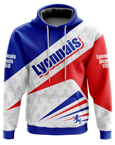 Sweat à capuche Lyonnais depuis 1950 x Lion Royal - Supporters Lyon