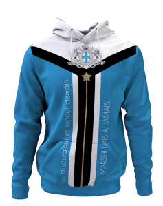 Sweat à capuche Hier aujourd'hui et surtout demain Marseillais à jamais - Supporters Marseille