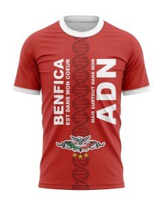 T-shirt Benfica est dans mon coeur mais surtout dans mon ADN - Supporters Benfica Lisbonne