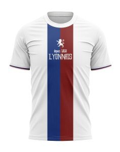 T-shirt Français par obligation Lyonnais par le coeur - Supporters Lyon