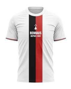 T-shirt Français par obligation Rennais par le coeur - Supporters Rennes