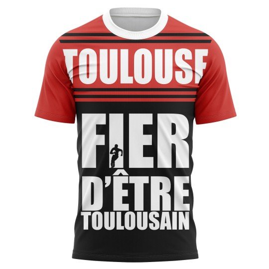 T-shirt Fier d'être Toulousain - Supporters Toulouse