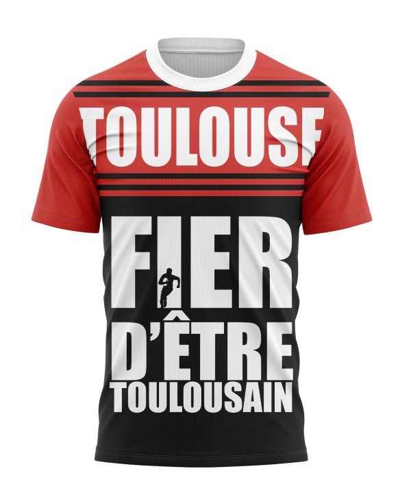 T-shirt Fier d'être Toulousain - Supporters Toulouse