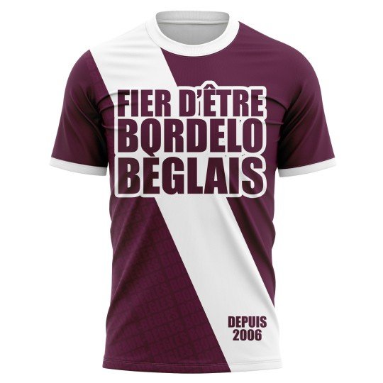 T-shirt Fier d'être Bordelo Bèglais - Supporters Bordeaux Bègles