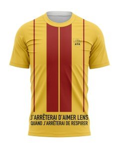 T-shirt J'arrêterai d'aimer Lens quand j'arrêterai de respirer - Supporters Lens