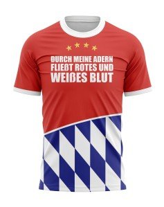 T-shirt Durch meine Adern fließt rotes und weißes Blut - Fans München