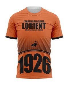 T-shirt J'arrêterai d'aimer Lorient quand j'arrêterai de respirer - Supporters Lorient