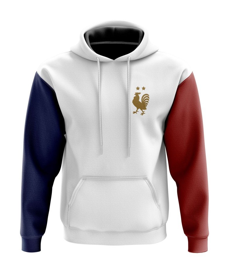 Sweat à capuche Bleu Blanc...