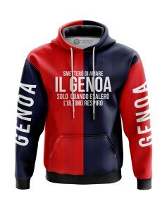 Sweat à capuche Smetterò di amare il Genoa solo quando esalerò l’ultimo respiro - Supporters Genoa