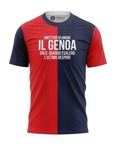 T-shirt Smetterò di amare il Genoa solo quando esalerò l’ultimo respiro - Supporters Genoa