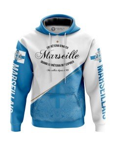 Sweat à capuche J'arrêterai d'aimer Marseille quand j'arrêterai de respirer - Supporters Marseille