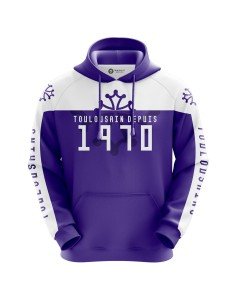 Sweat à capuche notre drapeau ne flotte pas grâce au vent - Supporters Toulouse