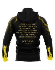 Sweat à capuche Unsere Fahne weht nicht mit dem Wind - Supporters Dortmund