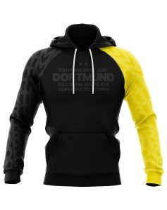 Kapuzensweatshirt Ich höre erst auf, Dortmund zu lieben, wenn ich aufhöre zu atmen - Fans Dortmund