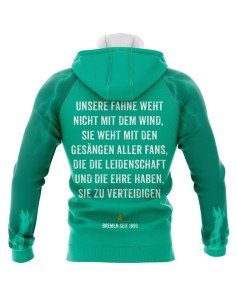 Sweat à capuche Unsere Fahne weht nicht mit dem Wind, sie weht mit den Gesängen aller Fans - Supporters Brême