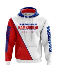 Sweat à capuche Ich höre erst auf, Hamburger zu lieben, wenn ich aufhöre zu atmen - Supporters Hamburger