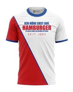 T-shirt Ich höre erst auf, Hamburger zu lieben, wenn ich aufhöre zu atmen - Supporters Hamburger