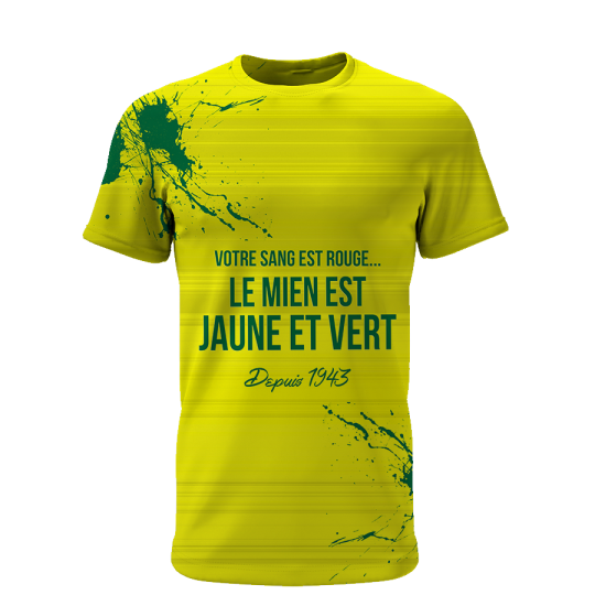 Votre sang est rouge le mien est jaune et vert depuis 1943 - Supporters Nantes